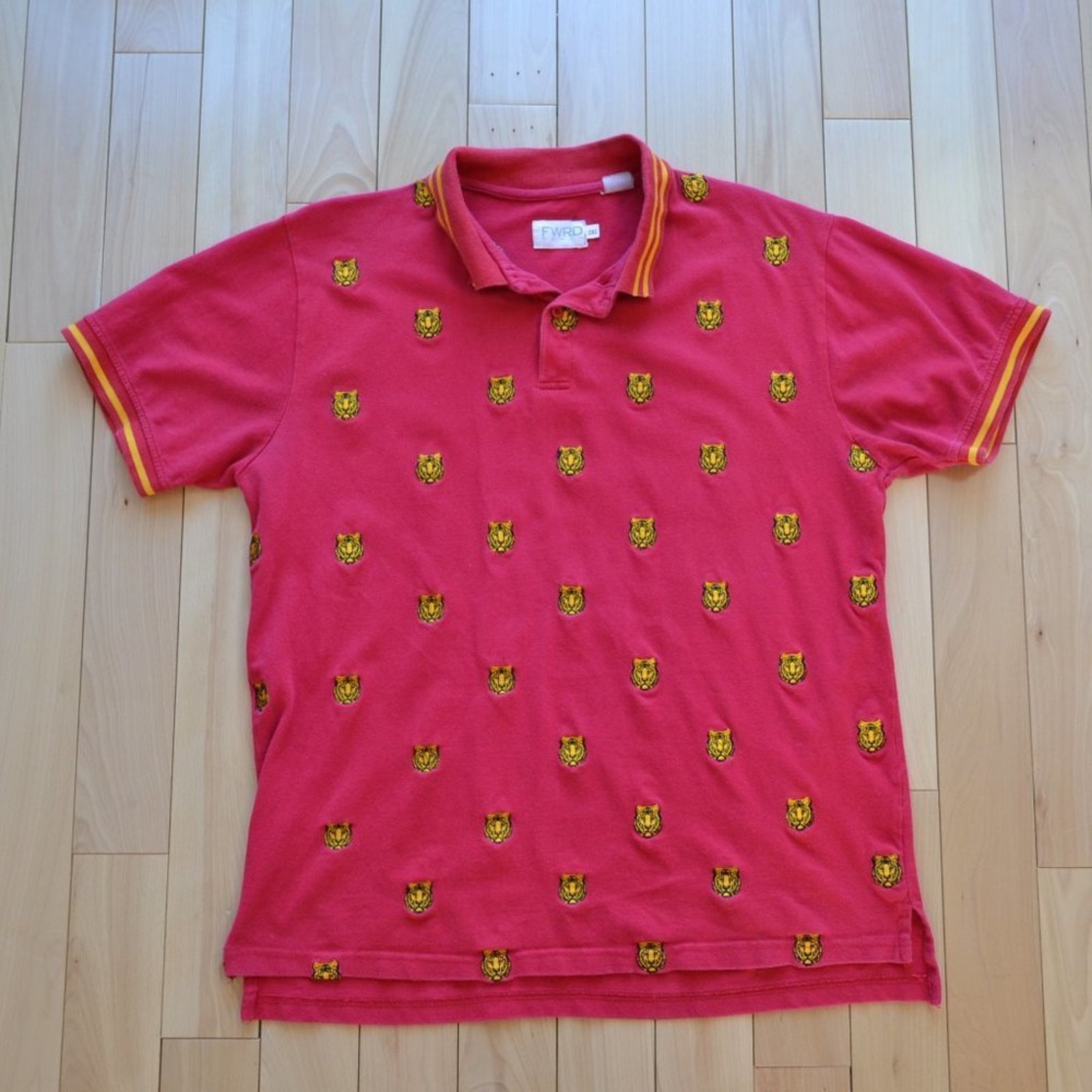 Vintage Fwrd Denim Tiger Polo Shirt